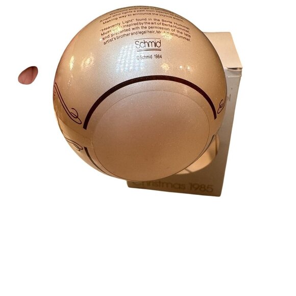 Schmid Berta Hummel Heavenly 1985 Christmas Glass Ornament 12th Limited Edition - Picture 5 of 10